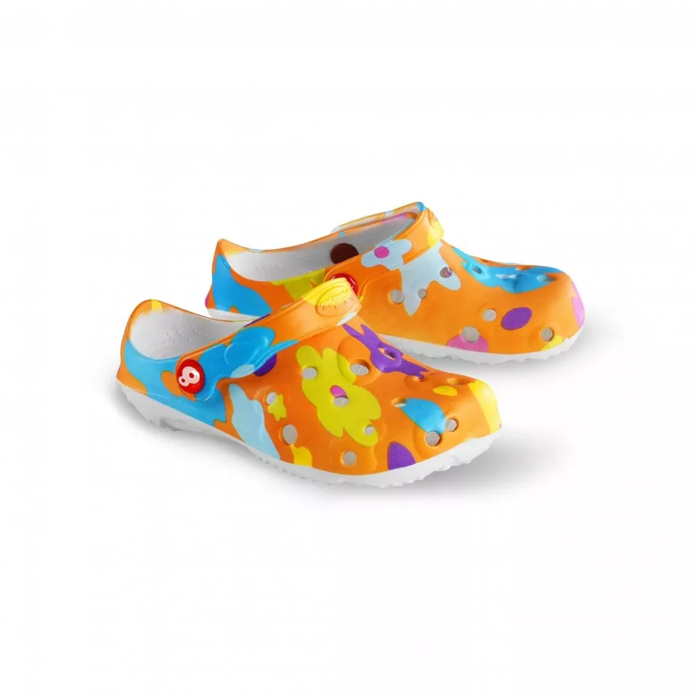 Obuv Schu'zz Globule 0031 barva oranžová - kytky