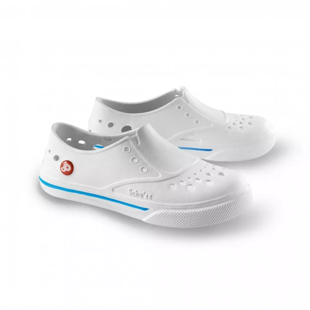 Obuv Schu'zz Sneaker'zz 0088 bílá potisk modrý pruh Blanc bleu