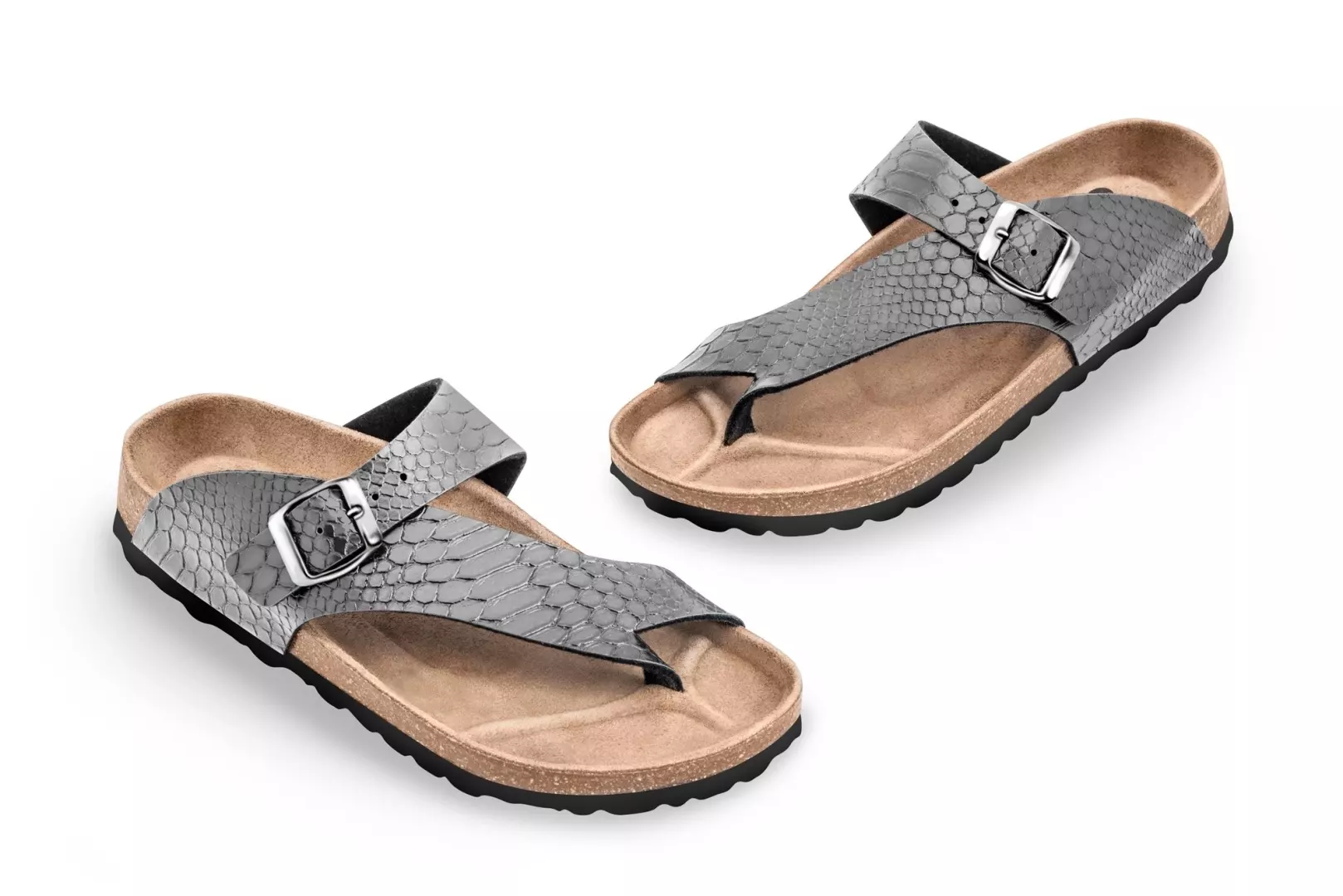 Obuv zdravotní FORcare 202051 stříbrná potisk hadí vzor