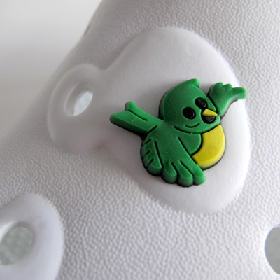 Ozdoba na obuv Pin'zz zelený vrabec