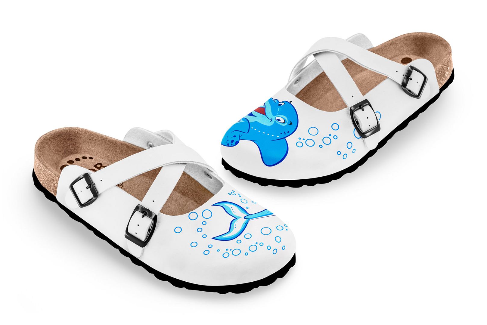 Pantofle FORcare 101058 barva bílá - delfín