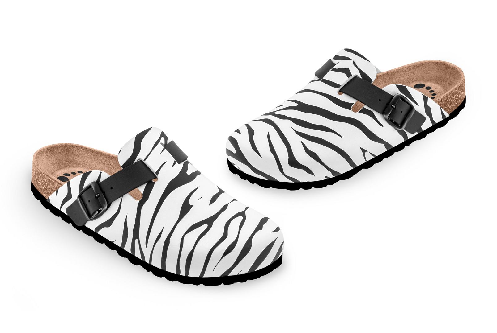 Pantofle FORcare 102066 barva bílá - zebra