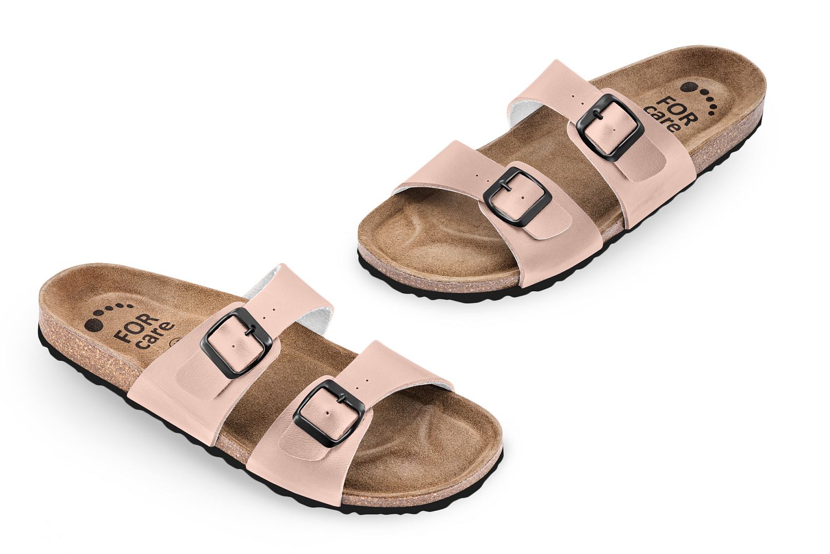 Pantofle FORcare 203069 barva béžovorůžová