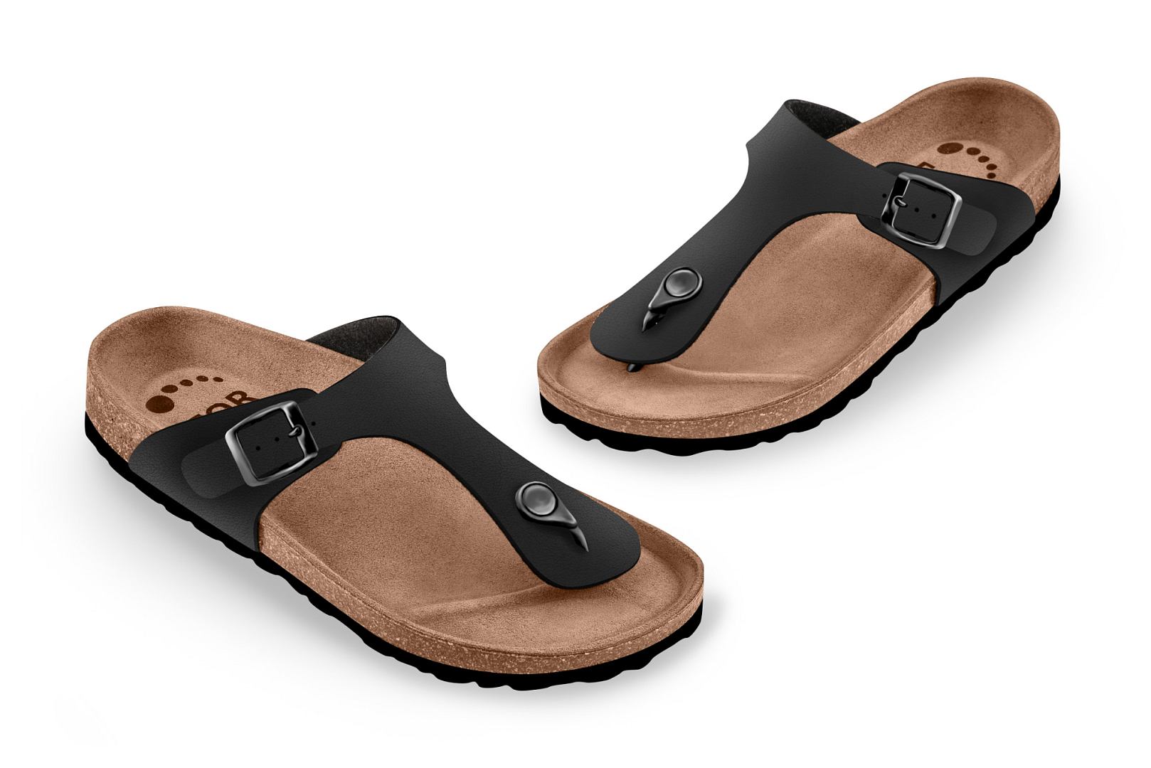 Pantofle FORcare 201001 barva černá