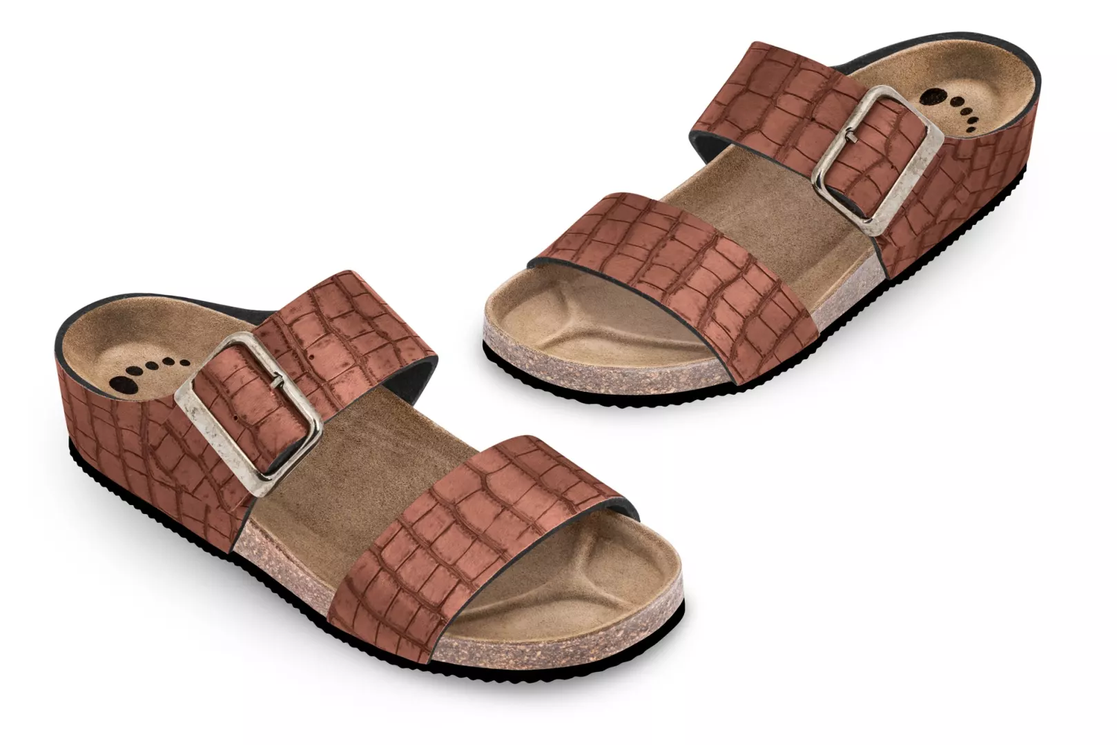 Pantofle FORcare 303049 barva tmavě hnědá