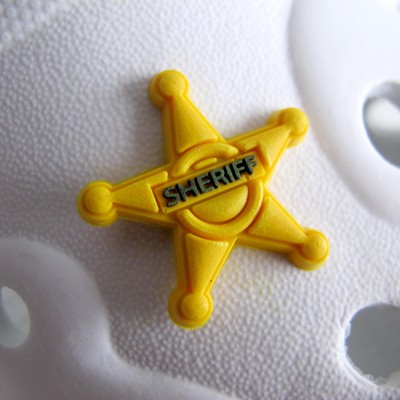 Ozdoba na obuv Pin'zz šerifova hvězda