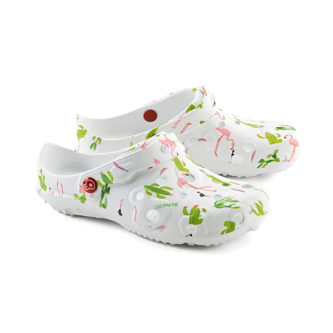 Obuv Schu'zz Globule 0029 barva bílá - plameňáci Cactus et Flamingo