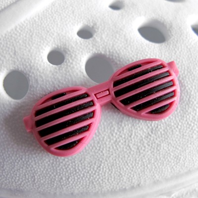 Ozdoba na obuv Pin'zz růžové brýle