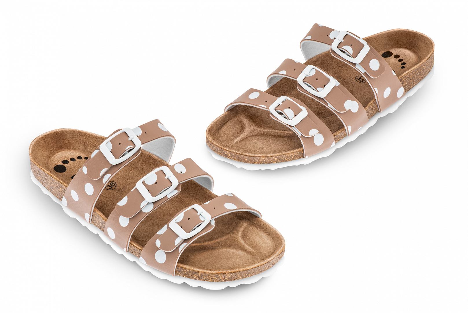 Obuv zdravotná FORcare 205017 béžová potlač bodky