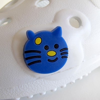 Ozdoba na obuv Pin'zz modrá kočka