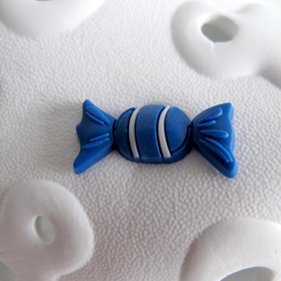 Ozdoba na obuv Pin'zz modrý cukrík